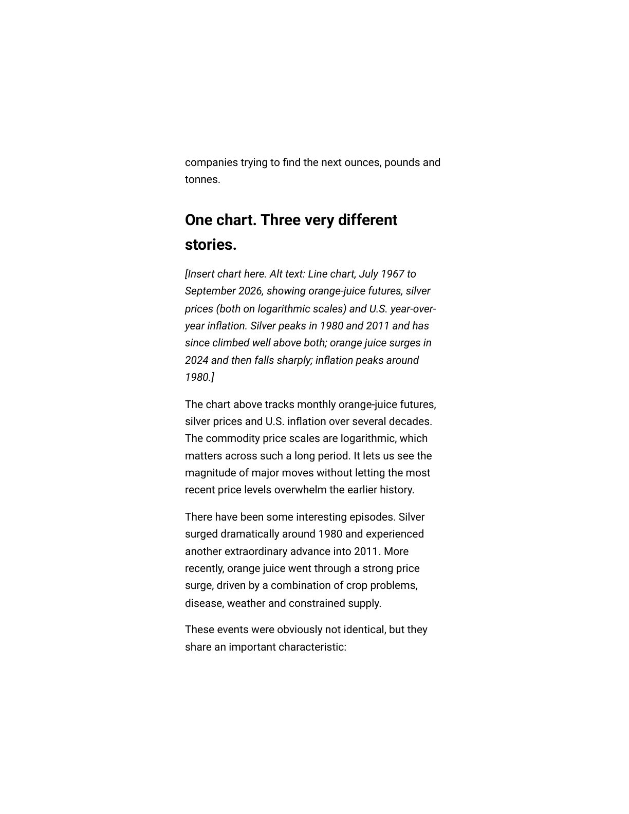 Orange Juice, Silver & Inflation - What the commodity Markets May Be Telling Us — page 2